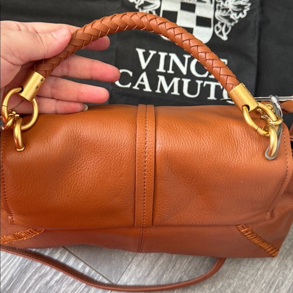 Vince Camuto Burnt Orange Satchel - Picture 7 of 13
